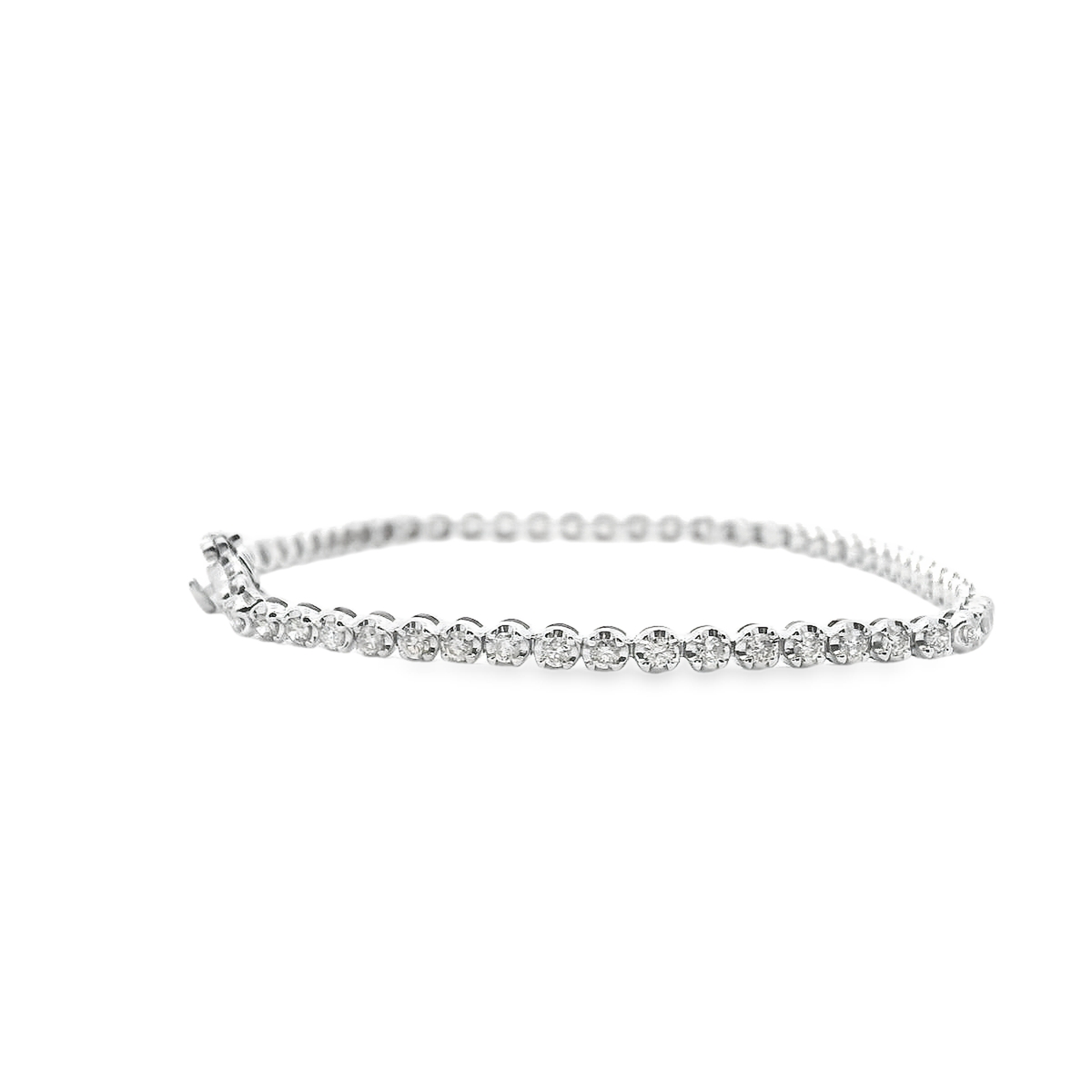 Diamond 9ct White Gold 1.50ct Tennis Bracelet