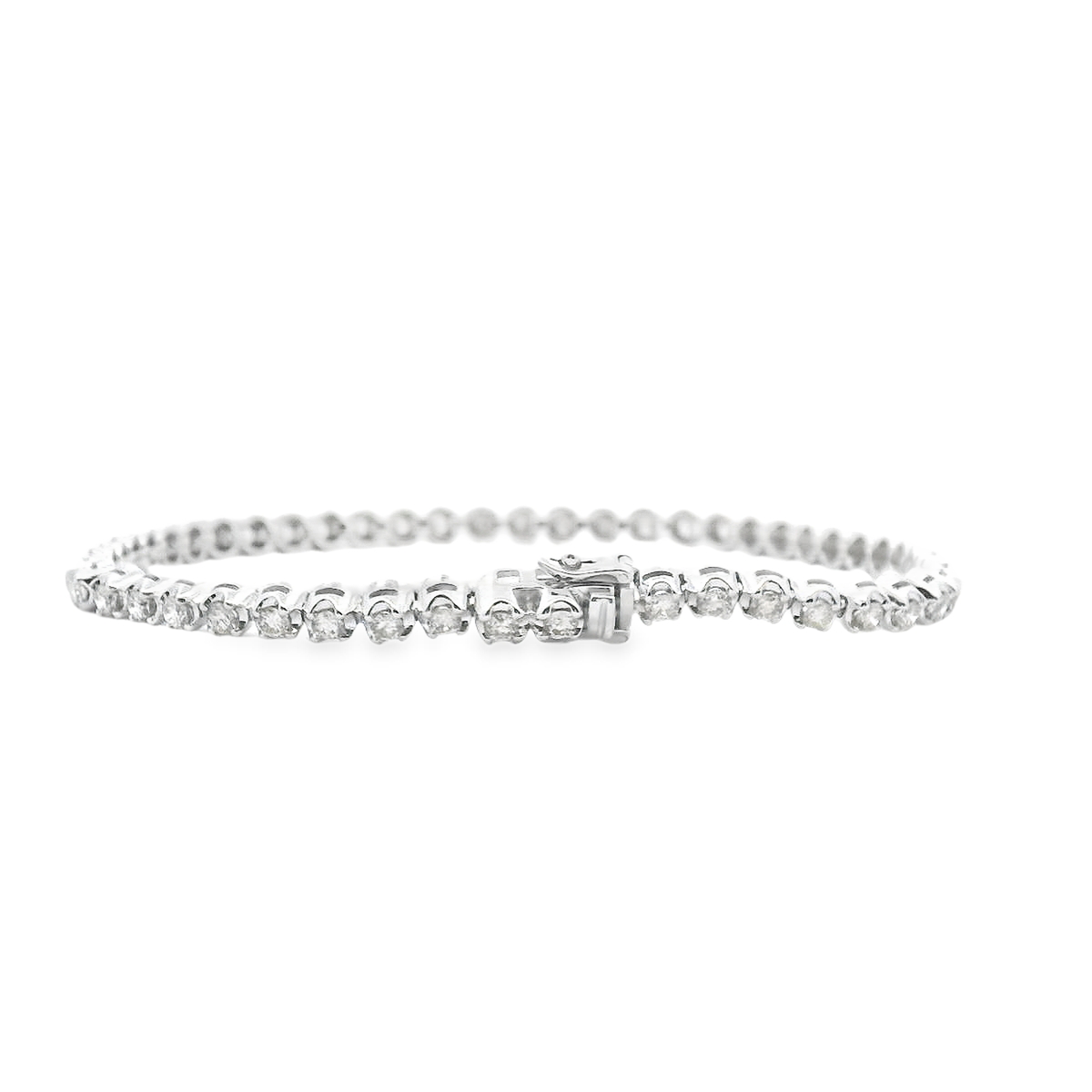 Diamond 9ct White Gold 2.00ct Tennis Bracelet