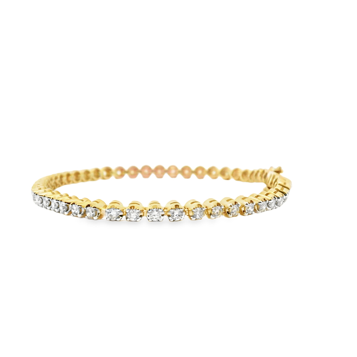 Diamond 9ct Yellow Gold 2.00ct Tennis Bracelet