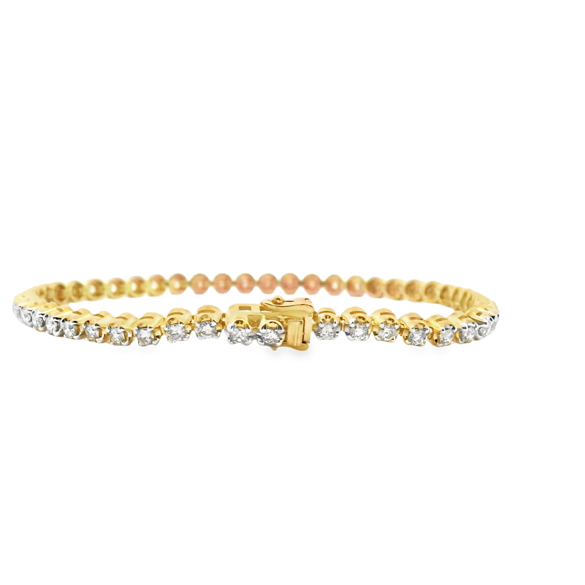 Diamond 9ct Yellow Gold 2.00ct Tennis Bracelet