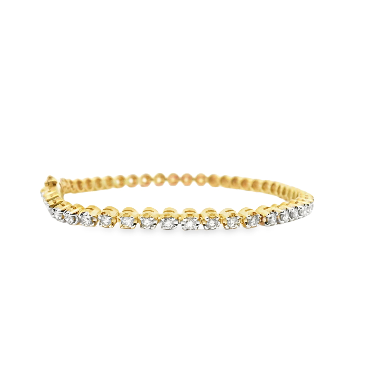 Diamond 9ct Yellow Gold 2.00ct Tennis Bracelet