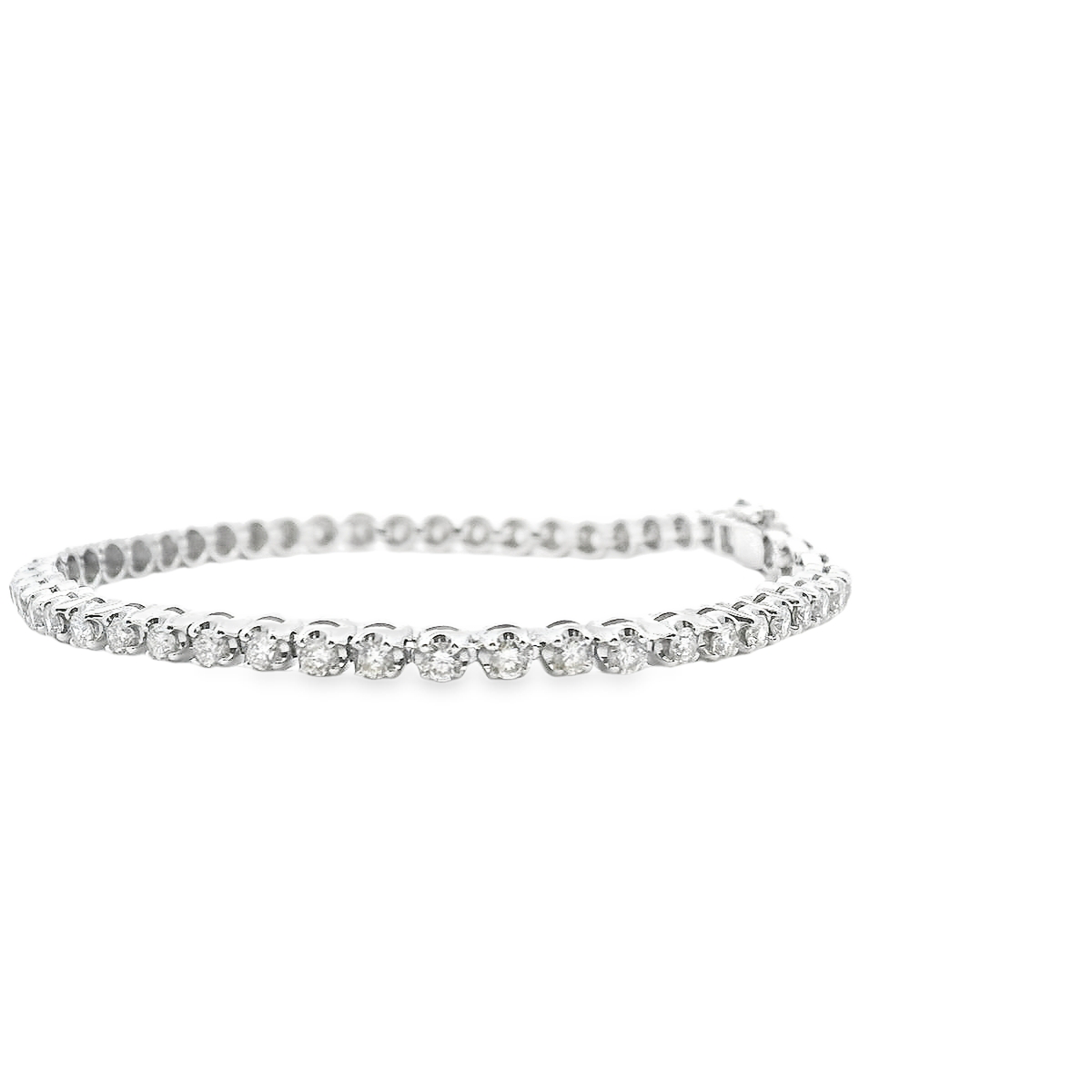 Diamond 9ct White Gold 2.50ct Tennis Bracelet