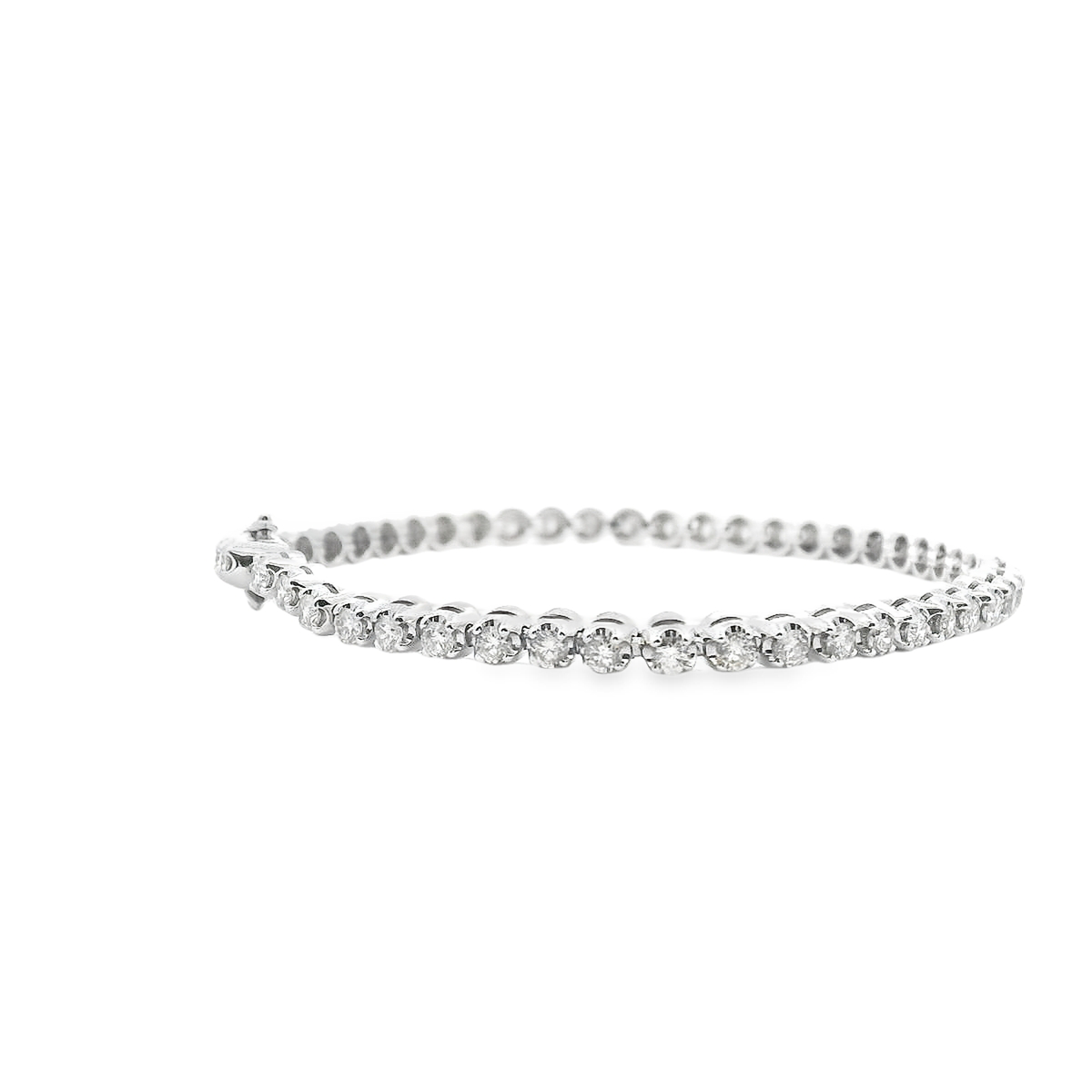 Diamond 9ct White Gold 2.50ct Tennis Bracelet