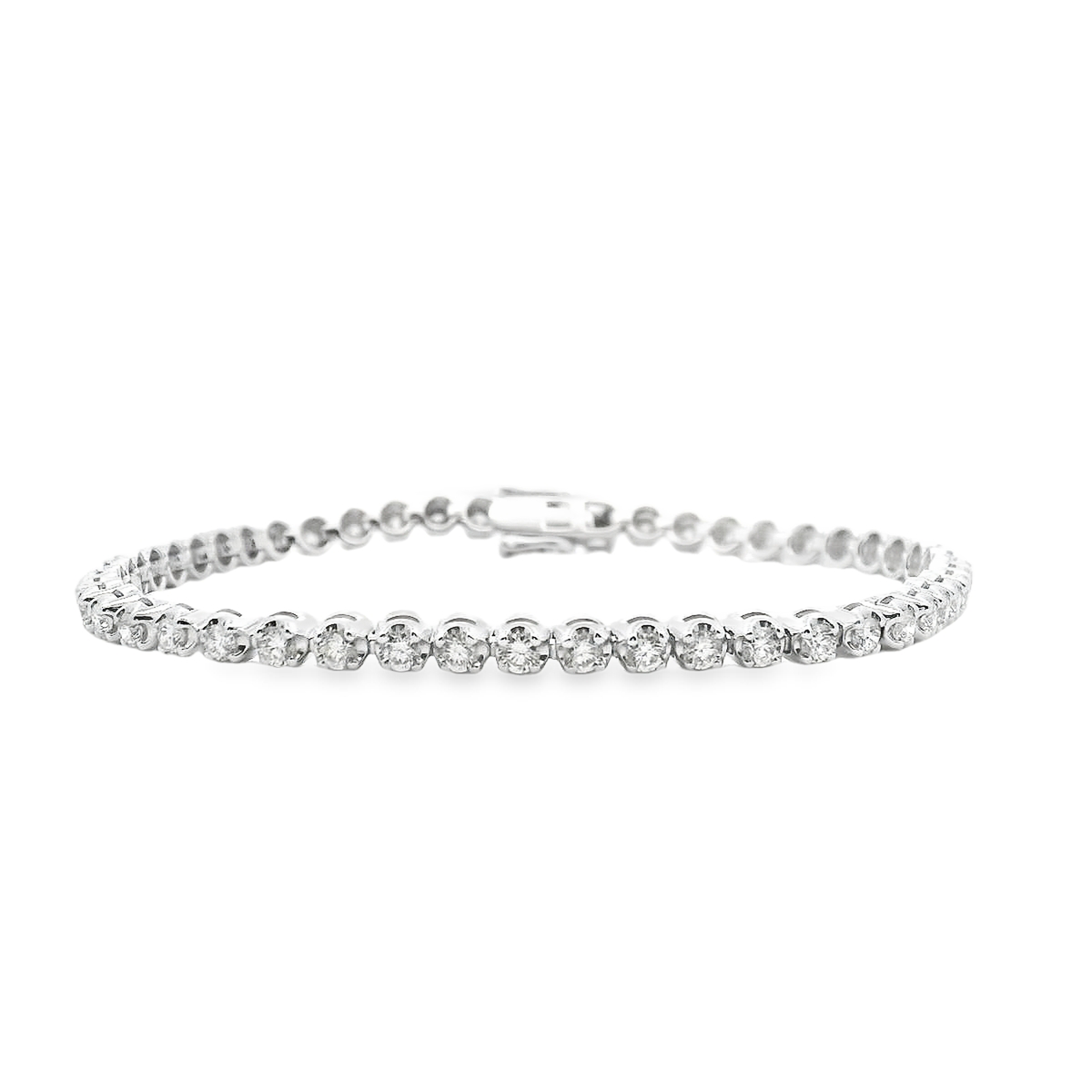 Diamond 18ct White Gold 2.50ct Tennis Bracelet