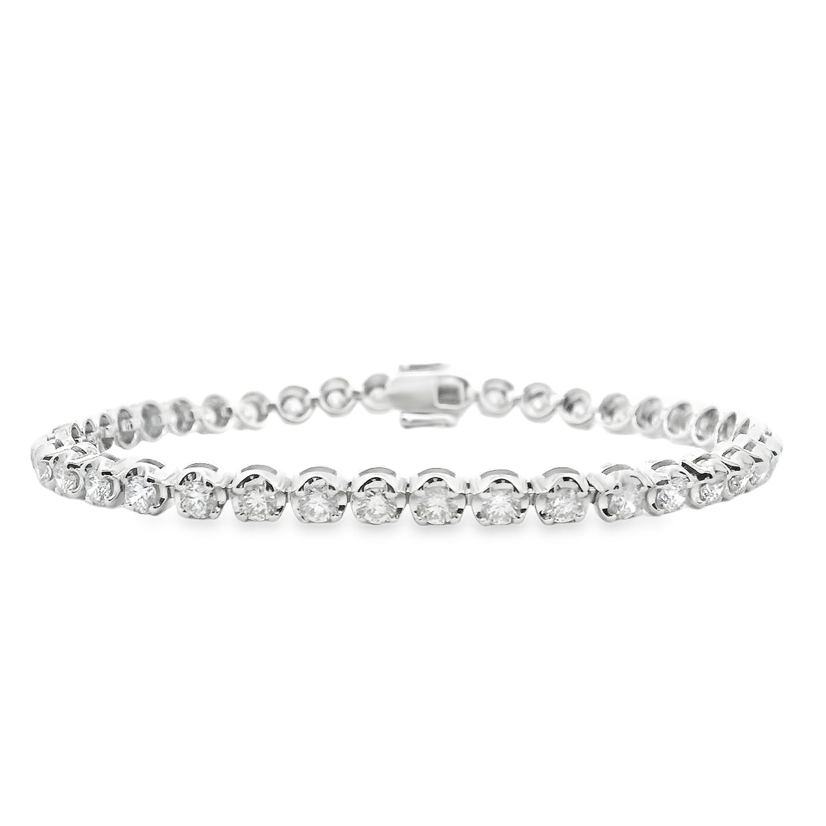 Diamond 18ct White Gold 4.00ct Tennis Bracelet