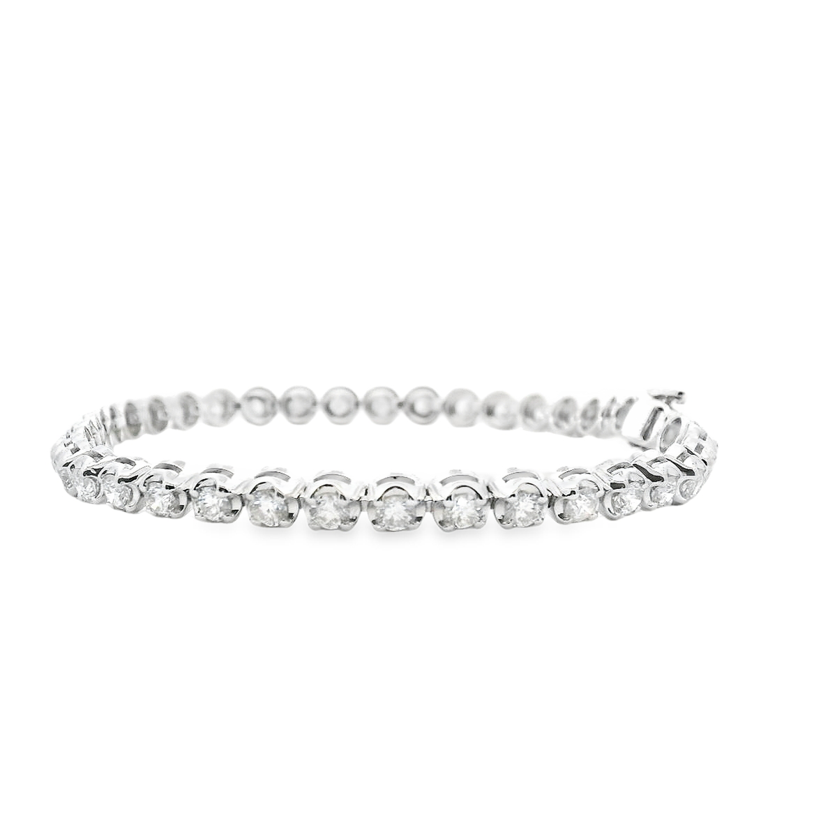 Diamond 18ct White Gold 4.00ct Tennis Bracelet