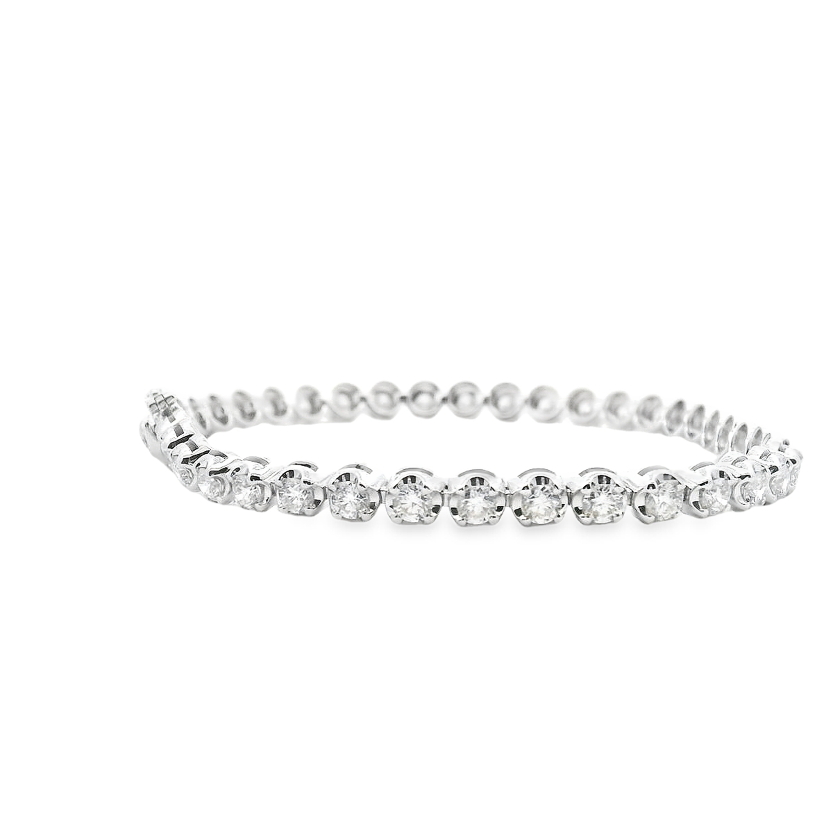 Diamond 18ct White Gold 4.00ct Tennis Bracelet