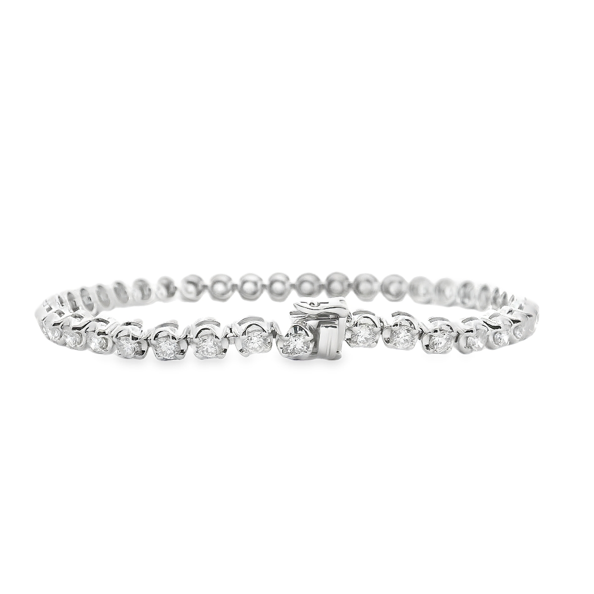 Diamond 18ct White Gold 4.00ct Tennis Bracelet