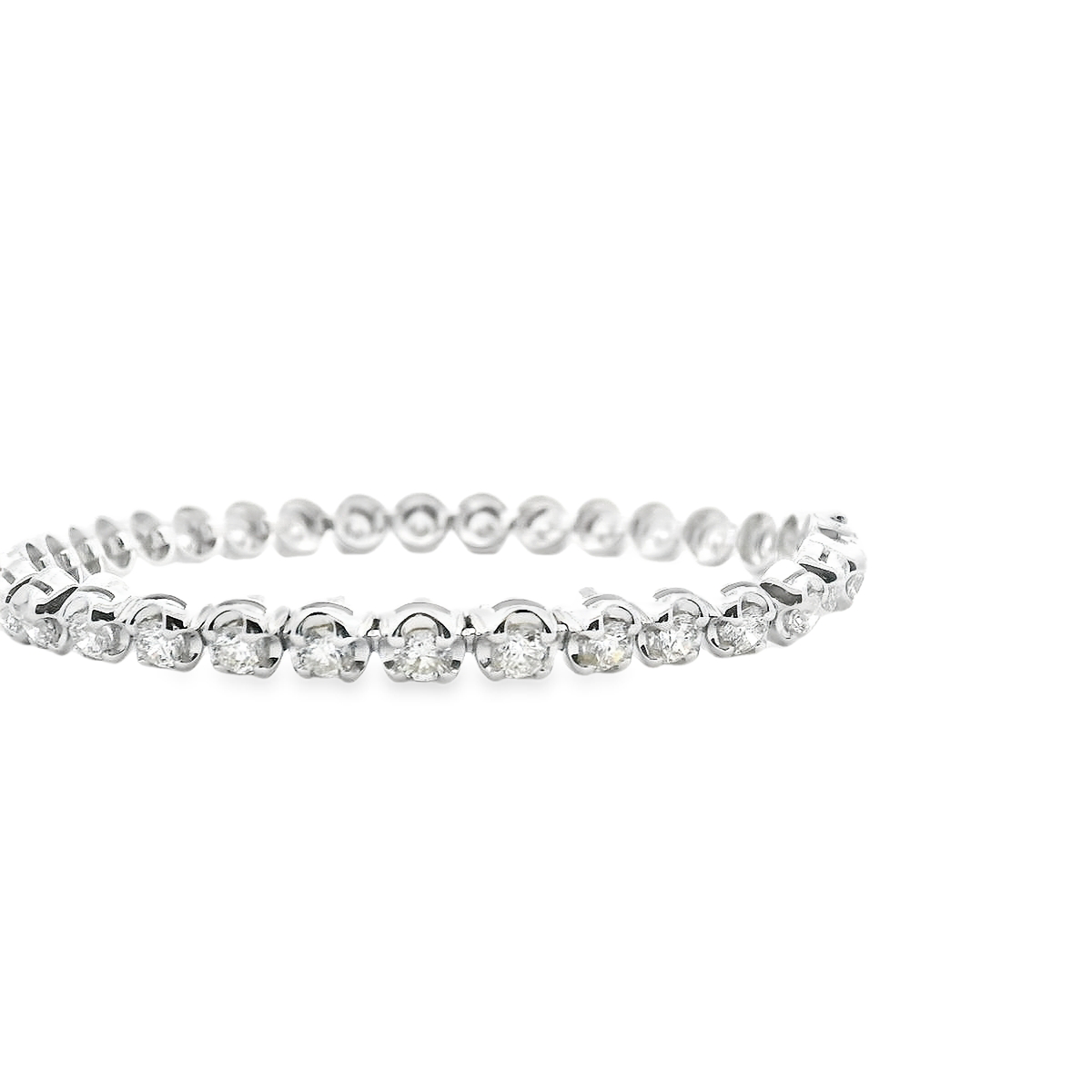 Diamond 18ct White Gold 5.00ct Tennis Bracelet