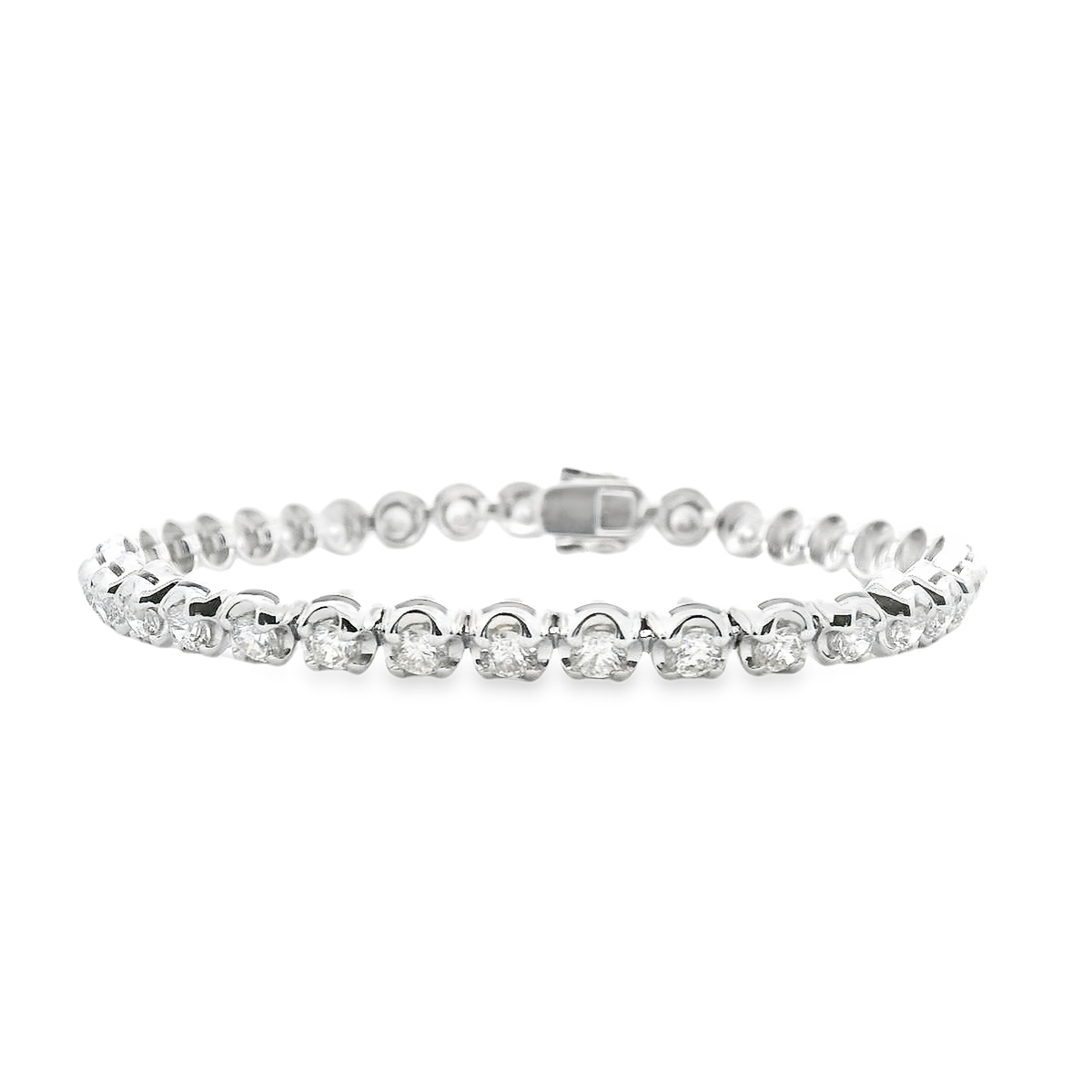 Diamond 18ct White Gold 5.00ct Tennis Bracelet