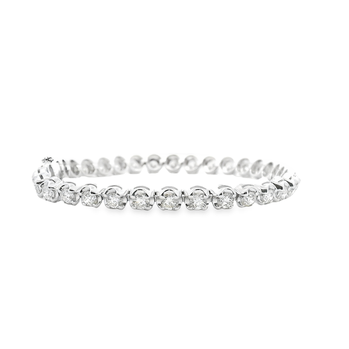 Diamond 18ct White Gold 5.00ct Tennis Bracelet