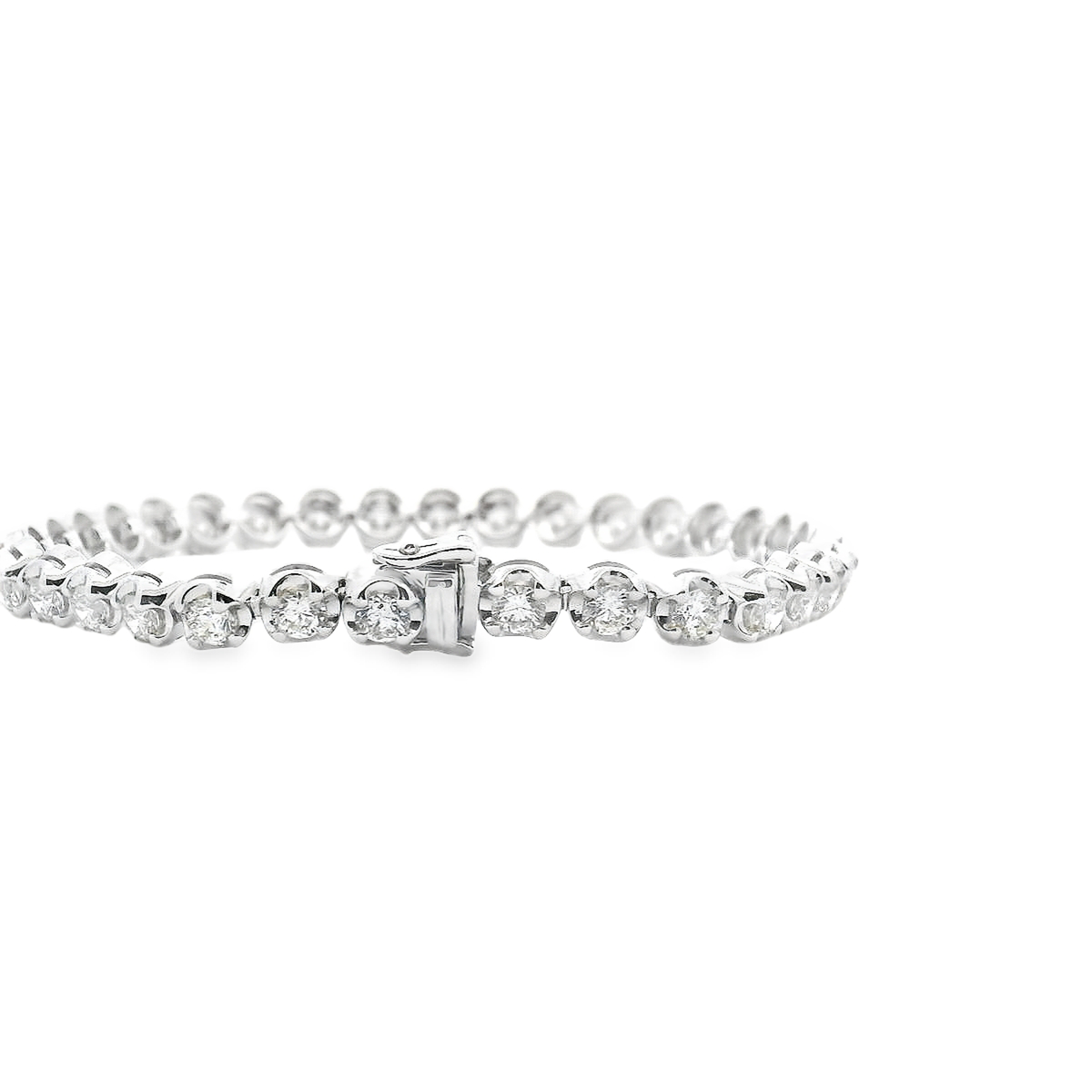 Diamond 18ct White Gold 5.00ct Tennis Bracelet