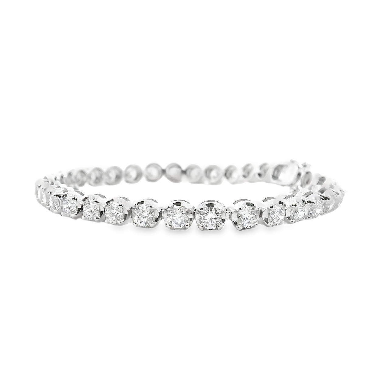 Diamond 18ct White Gold 8.00ct Tennis Bracelet