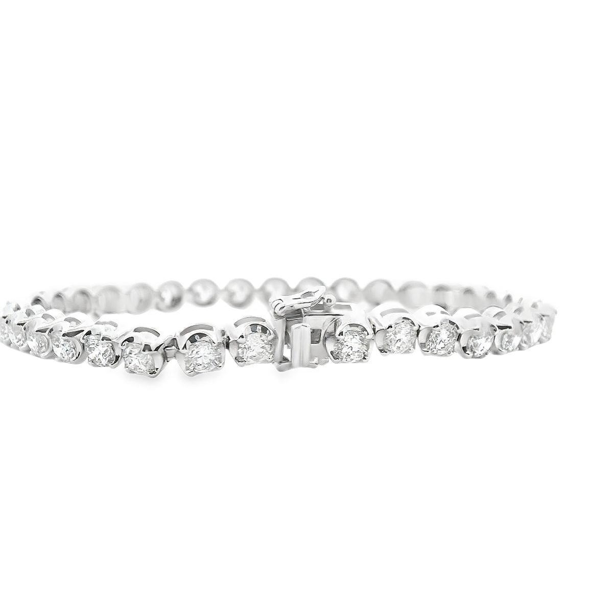 Diamond 18ct White Gold 8.00ct Tennis Bracelet