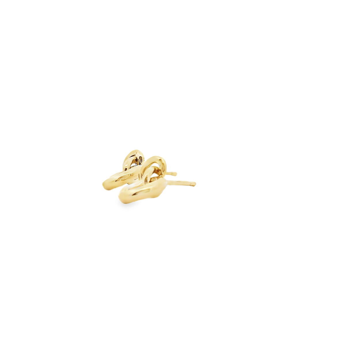 9ct Yellow Gold Drop Ring Stud Earrings