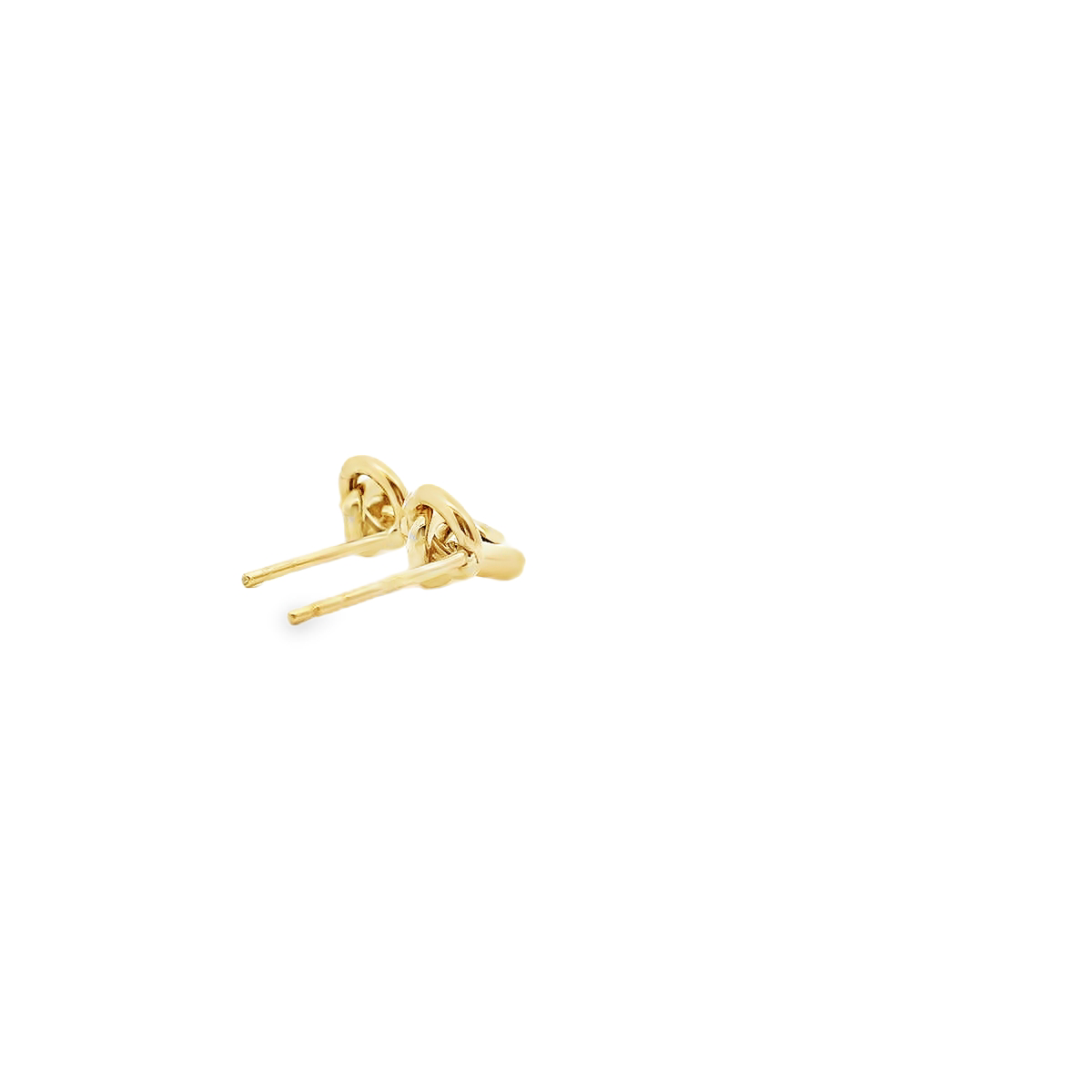 9ct Yellow Gold Drop Ring Stud Earrings