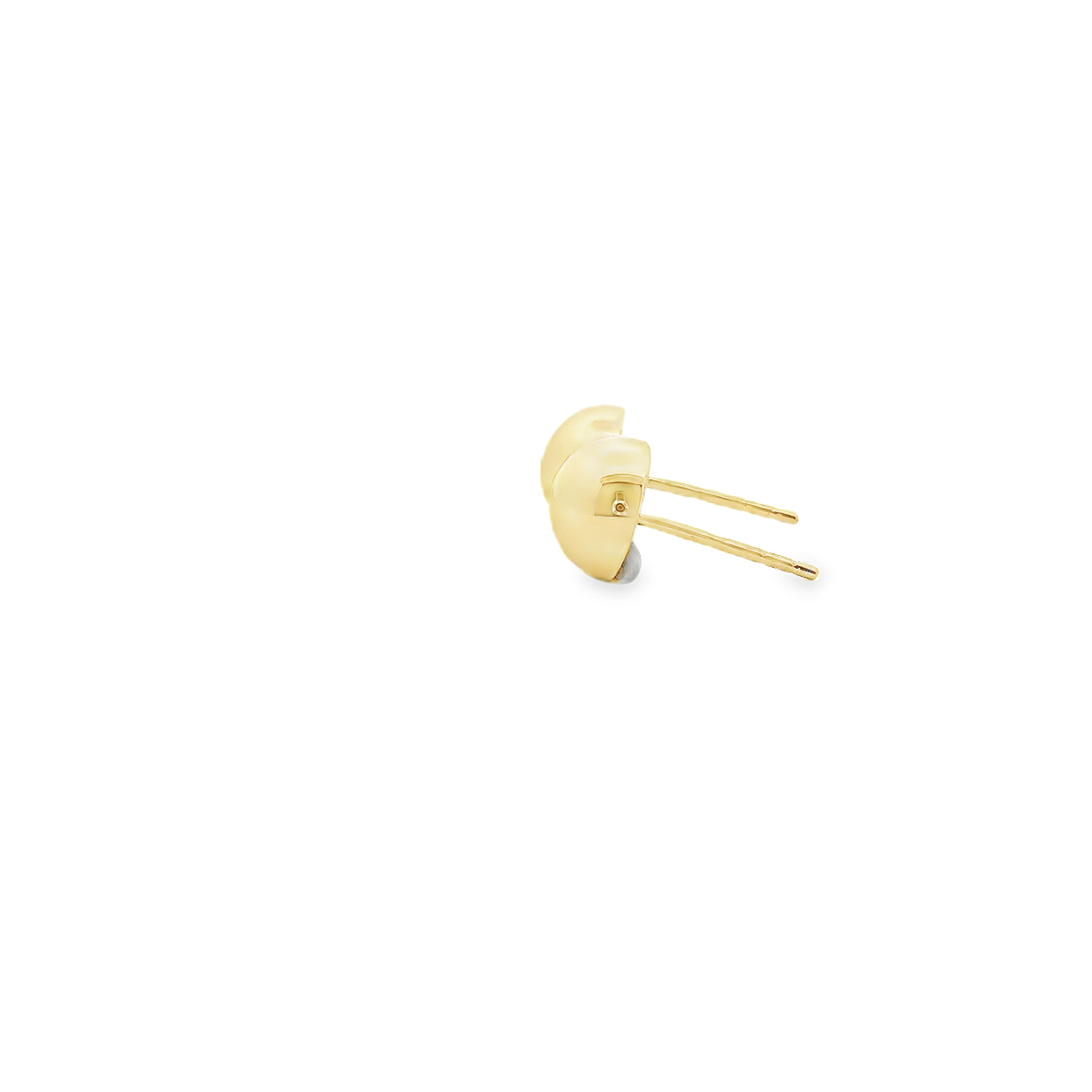 9ct Yellow Gold 8mm Half Ball Stud Earrings