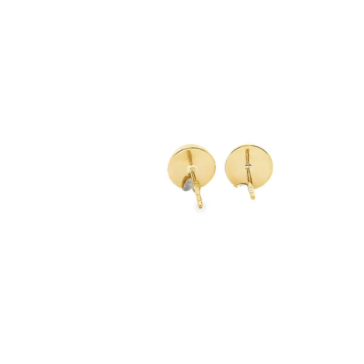 9ct Yellow Gold 8mm Half Ball Stud Earrings