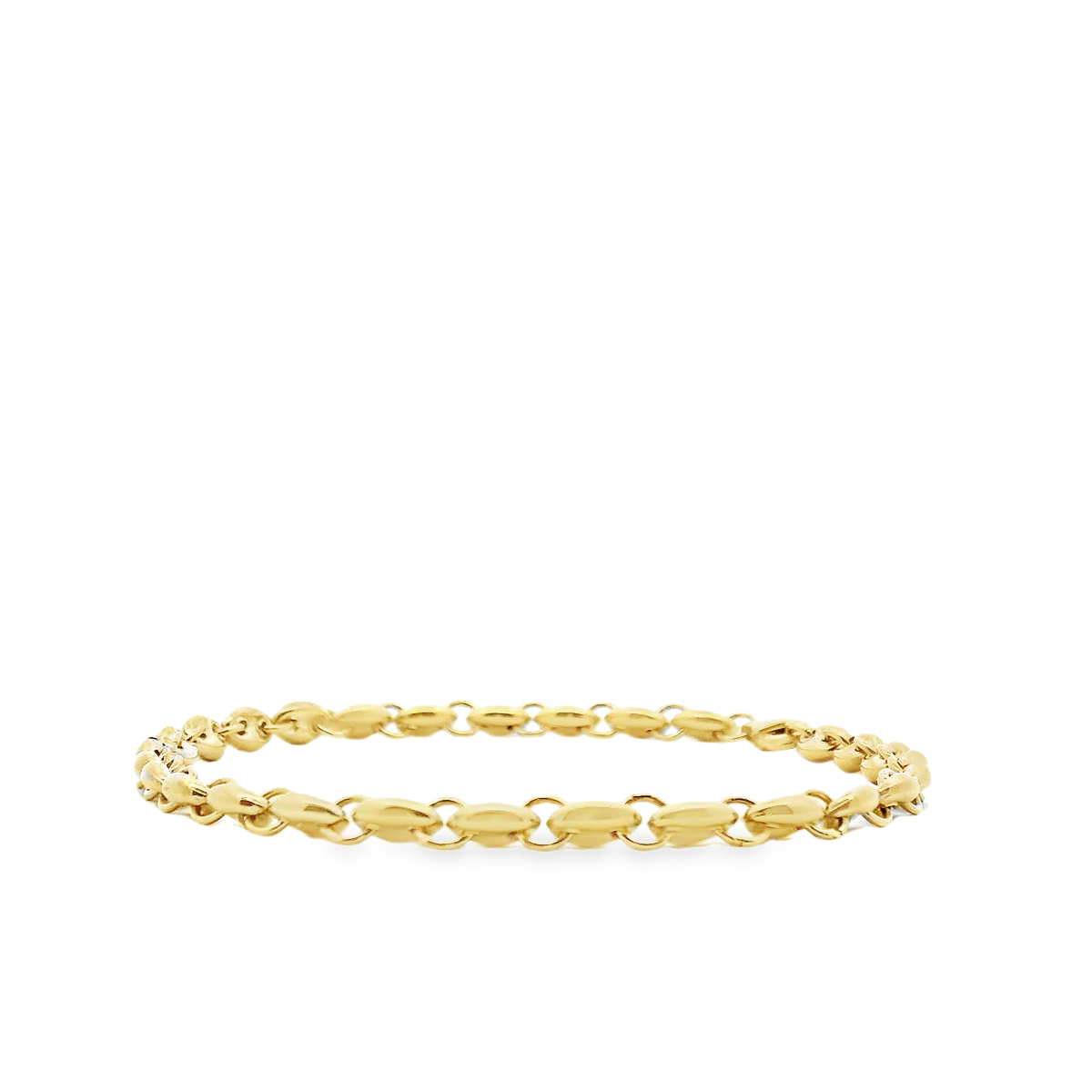 9ct Yellow Gold 4.2mm Anchor Link Bracelet