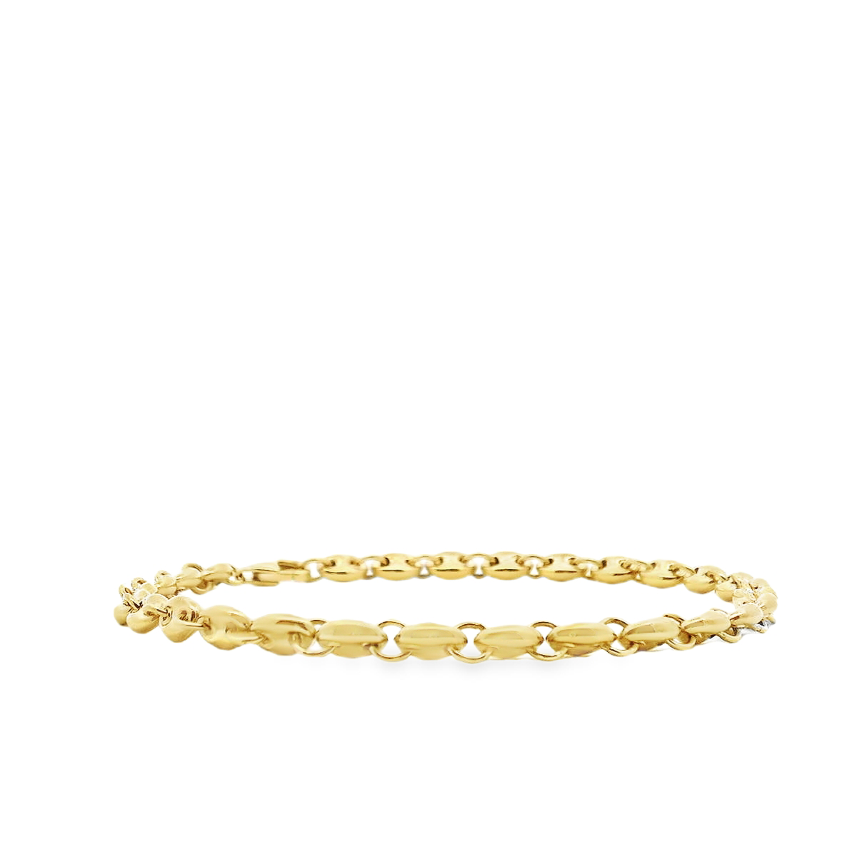 9ct Yellow Gold 4.2mm Anchor Link Bracelet