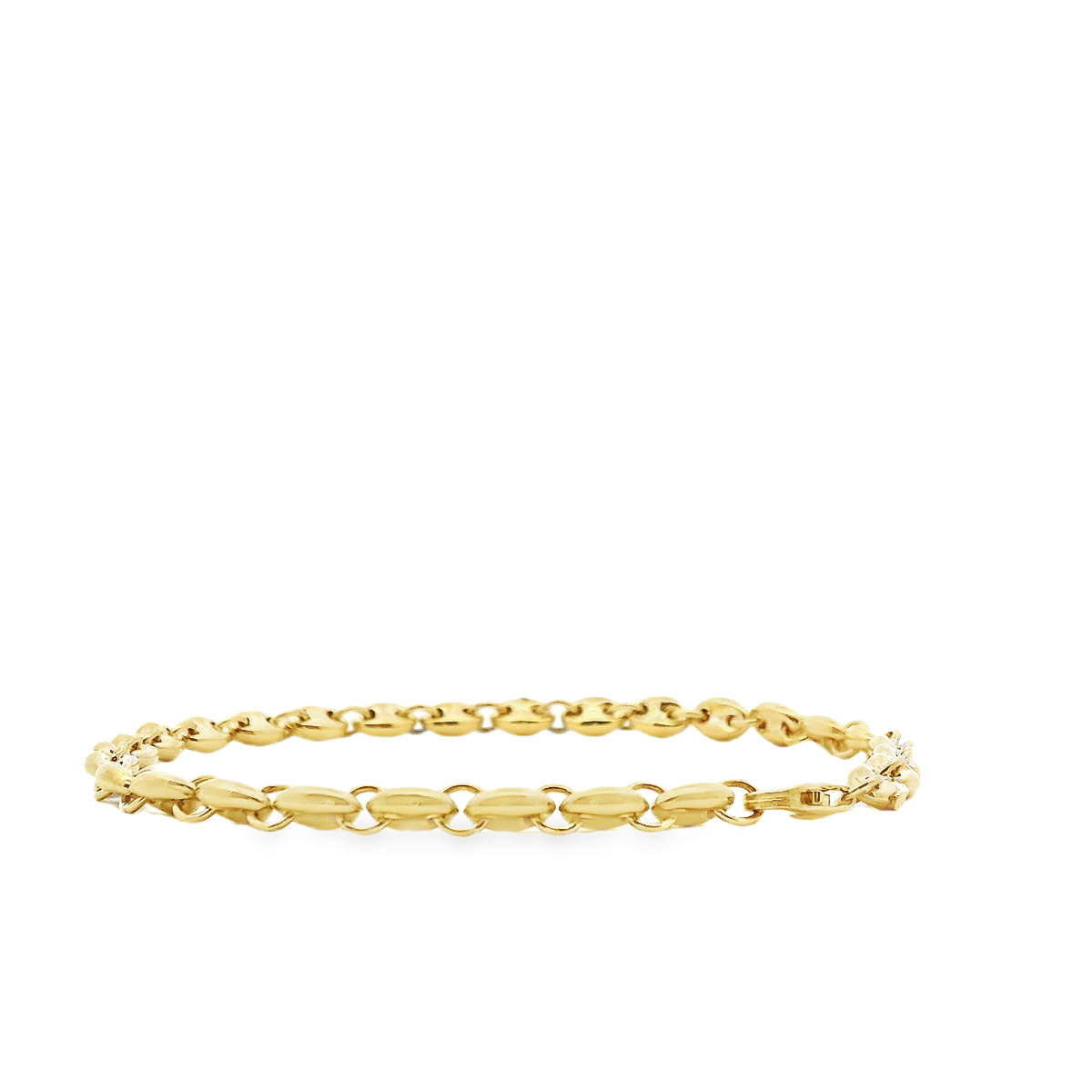 9ct Yellow Gold 4.2mm Anchor Link Bracelet