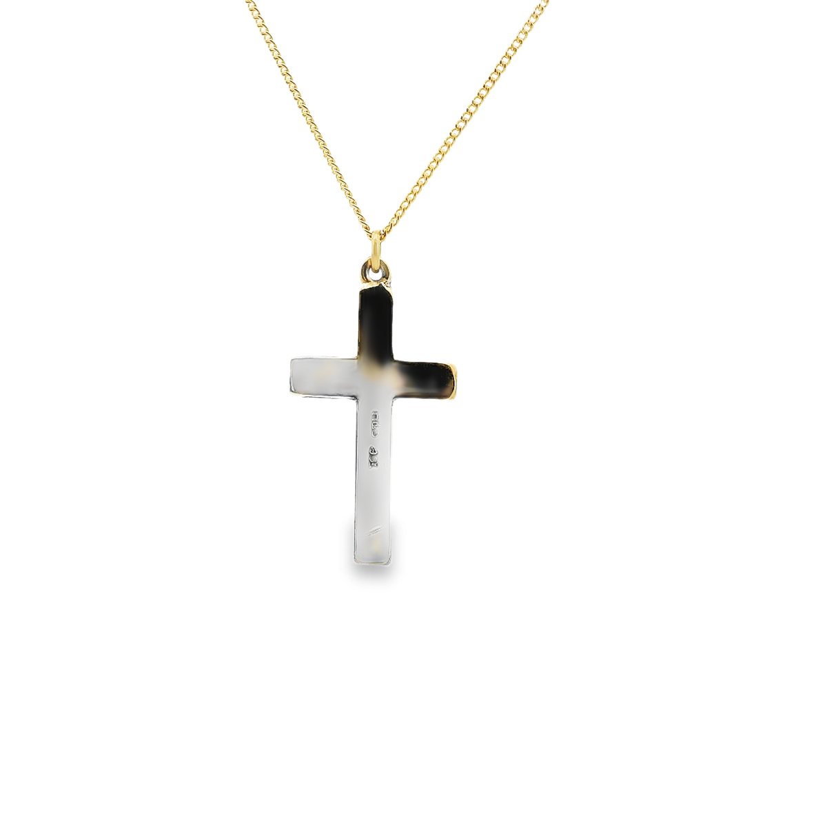 9ct Yellow Gold Plain Cross Pendant