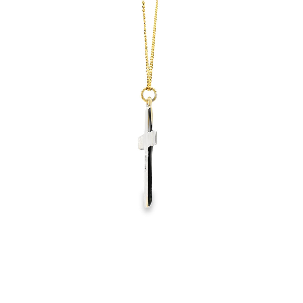 9ct Yellow Gold Plain Cross Pendant