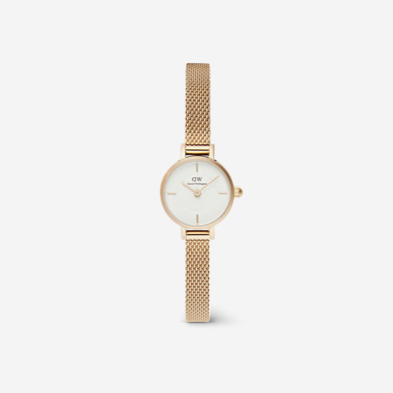 Daniel Wellington Petite Mini 19 Evergold Watch with White Dial