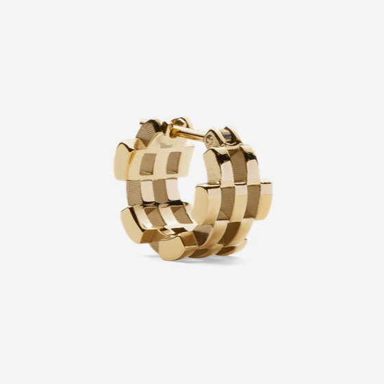 Daniel Wellington Gold Plated Perfect Pair Link 5 Row Earrings