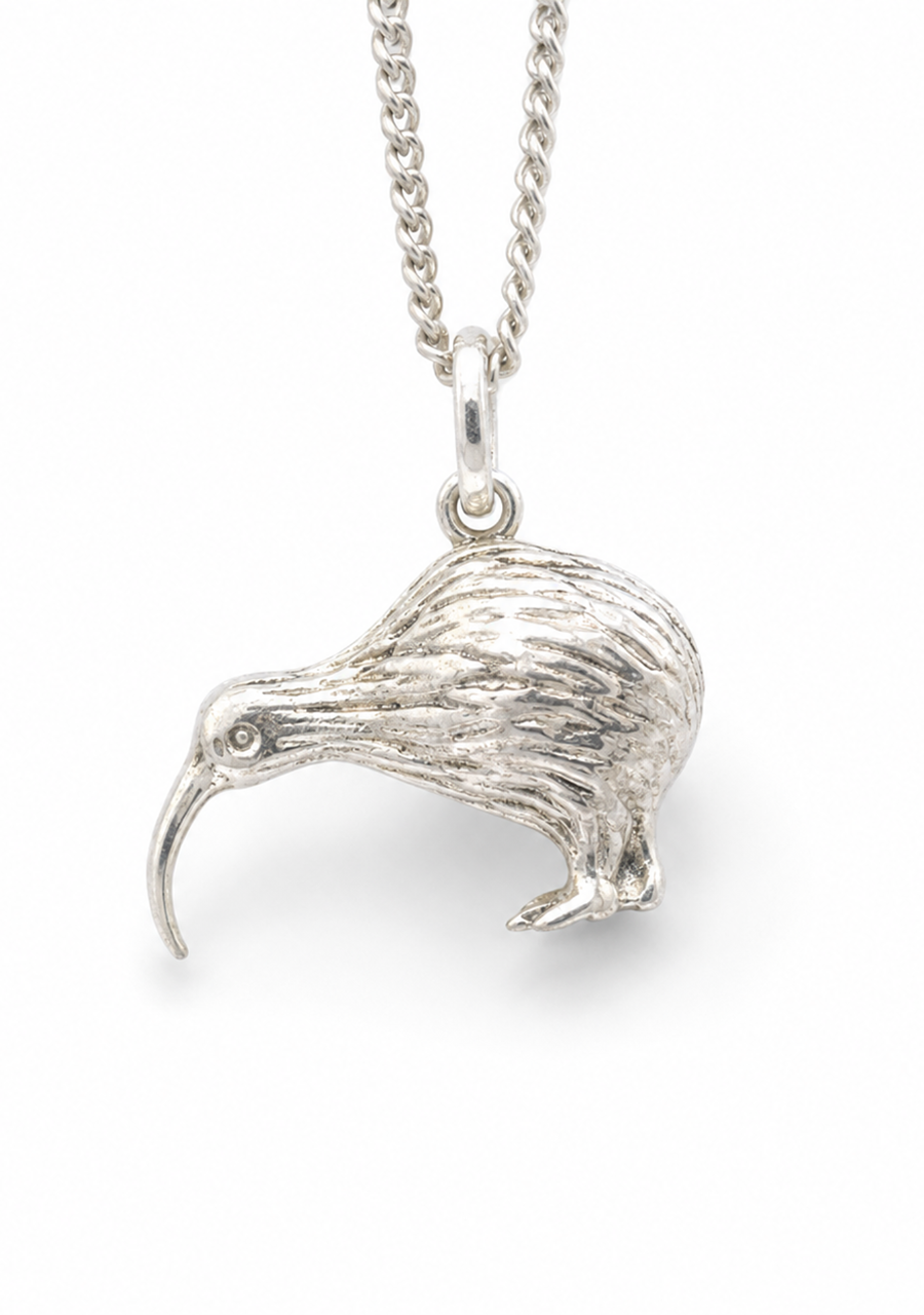 Sterling Silver Kiwi Pendant