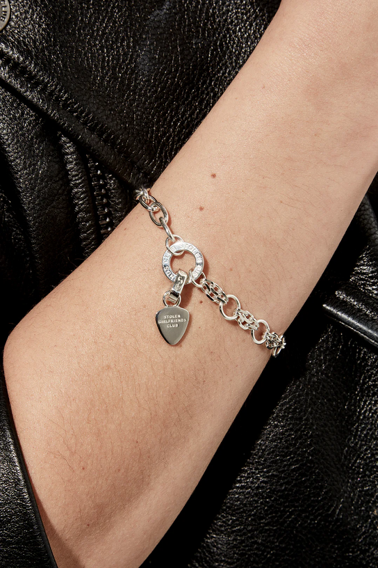 Stolen Girlfriends Club Sterling Silver Guitar Pic Charm