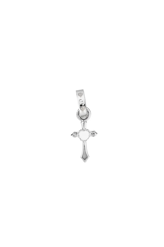 Stolen Girlfriends Club Sterling Silver Higher Power Charm with Clear Quartz