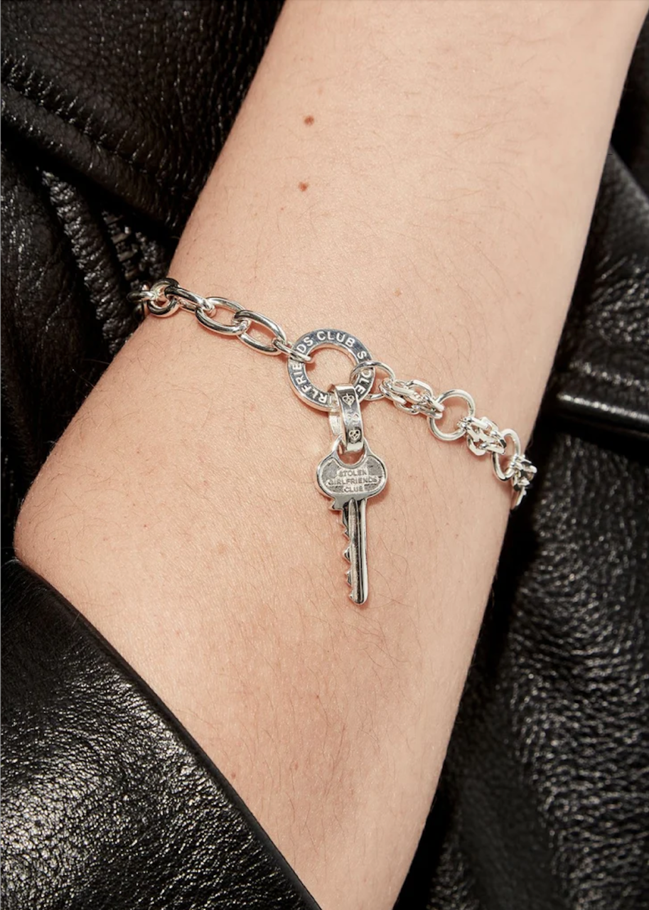 Stolen Girlfriends Club Sterling Silver Key To The Club Charm