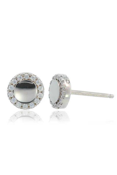 Georgini Sterling Silver Chic Noel High Shine Stud Earrings