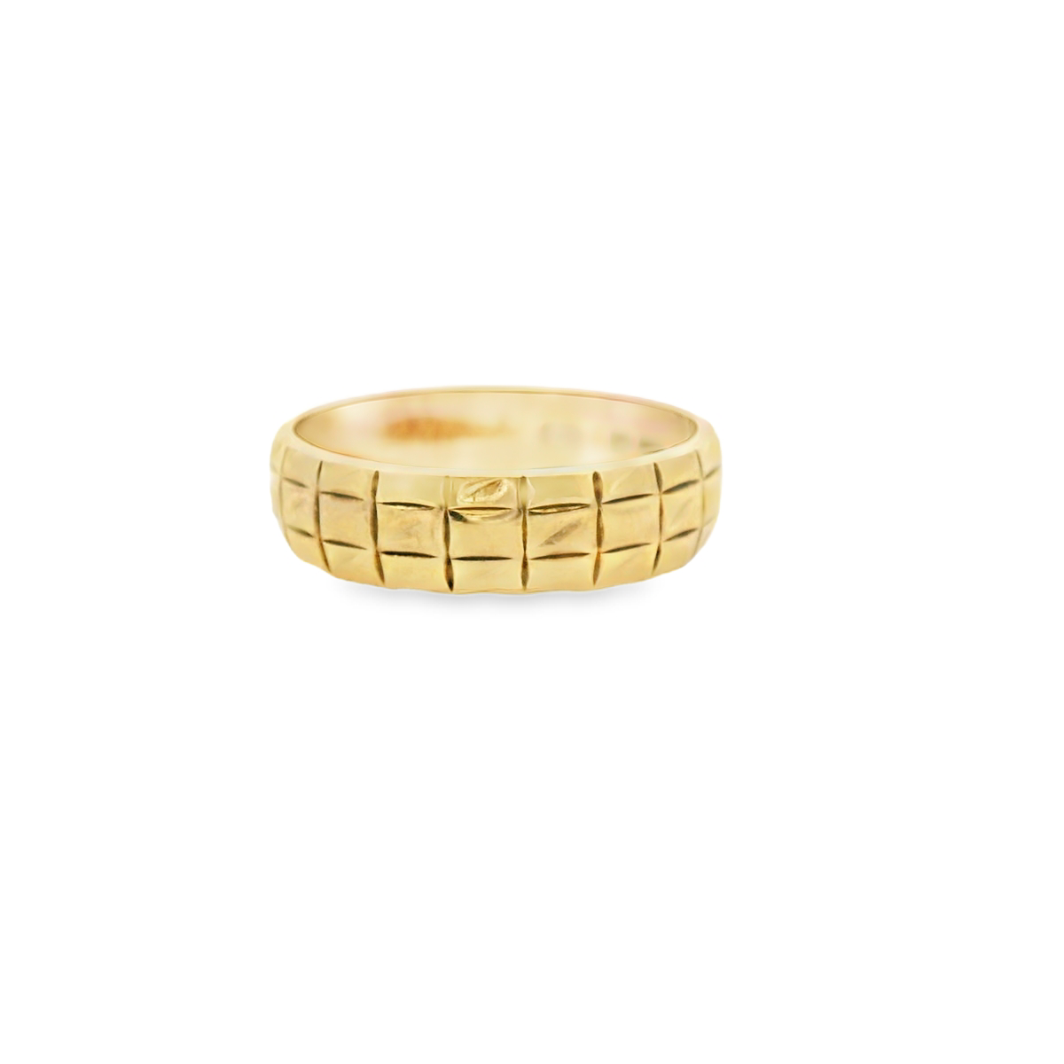 Estate 9ct Yellow Gold Textured 5mm Band