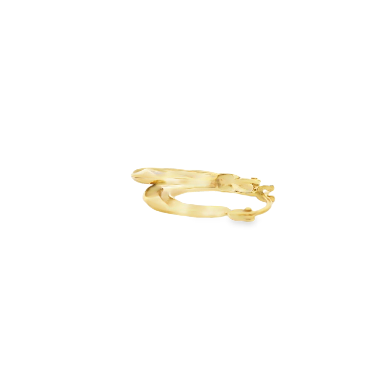 Estate 9ct Yellow Gold Twist Hoop Earrings