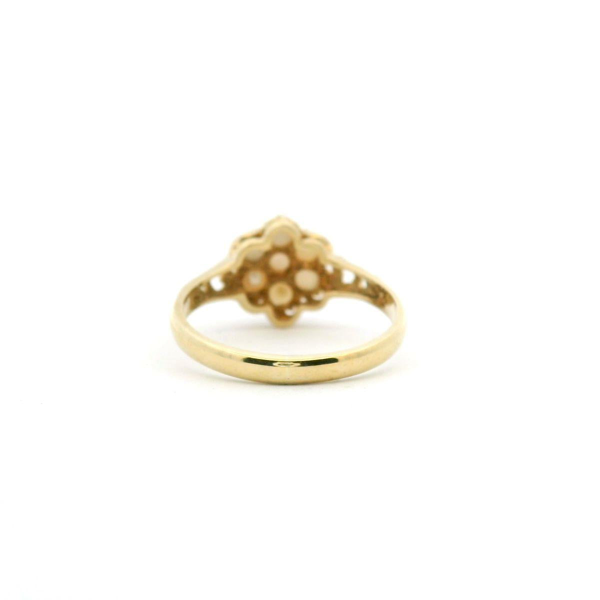 Estate 9ct Yellow Gold Fresh Water Pearl Ring