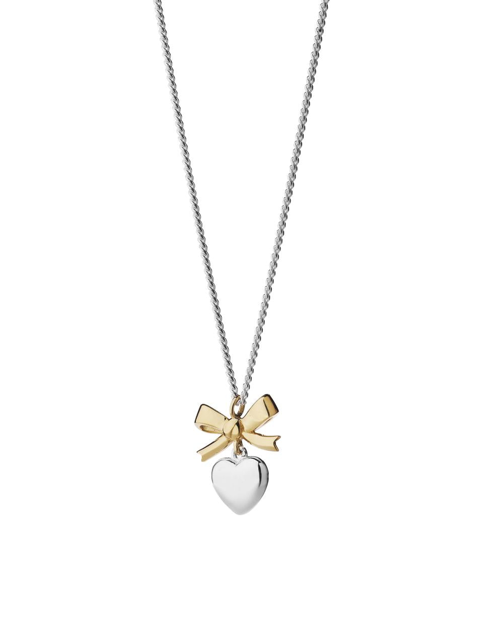 Karen Walker Sterling Silver & 9ct Yellow Gold Mini Superlove Necklace