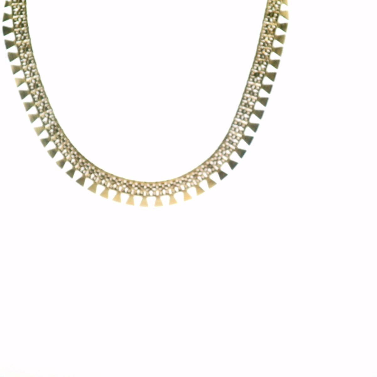 Estate 14ct Yellow Gold Fancy Link Necklace