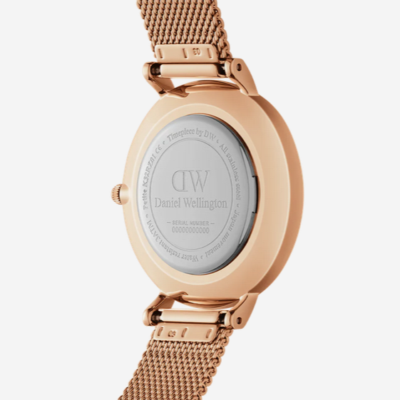 Daniel Wellington Melrose White 36mm Dial With Gold Plated Mesh Strap Watch