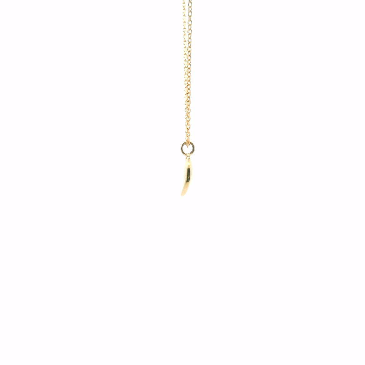 Emerald 9ct Yellow Gold Button Drop Pendant & Chain