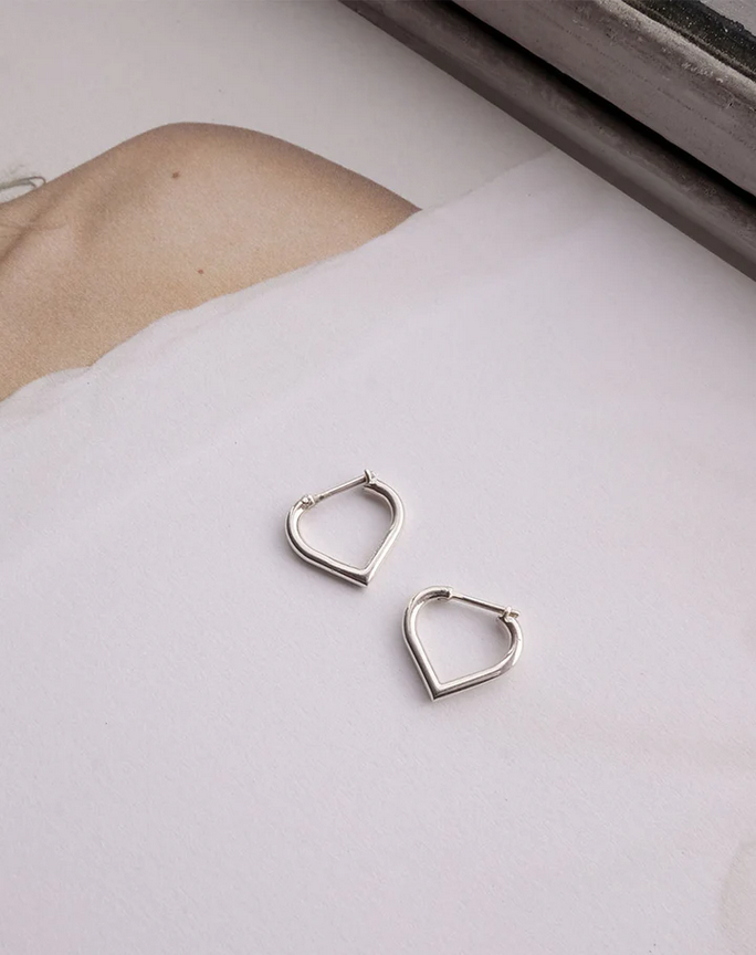 Meadowlark Sterling Silver Small Love Hoops