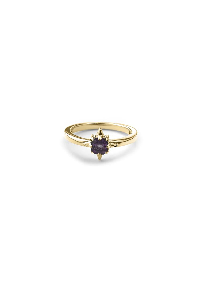 Stolen Girlfriends Club Sterling Silver/18k Gold Plated Punk Rose Mini Ring