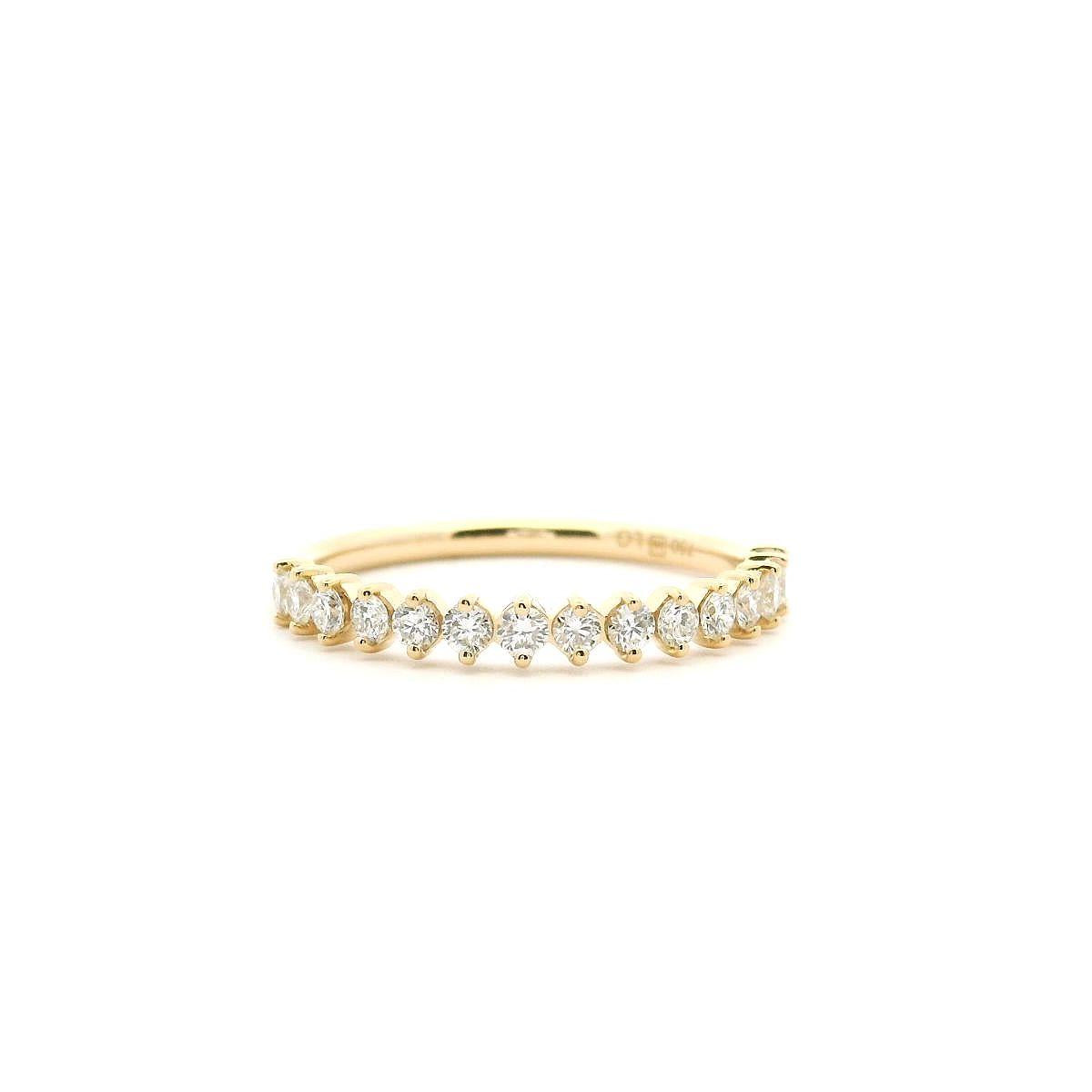 18ct Yellow Gold Lab Grown Diamond Claw Set Ring