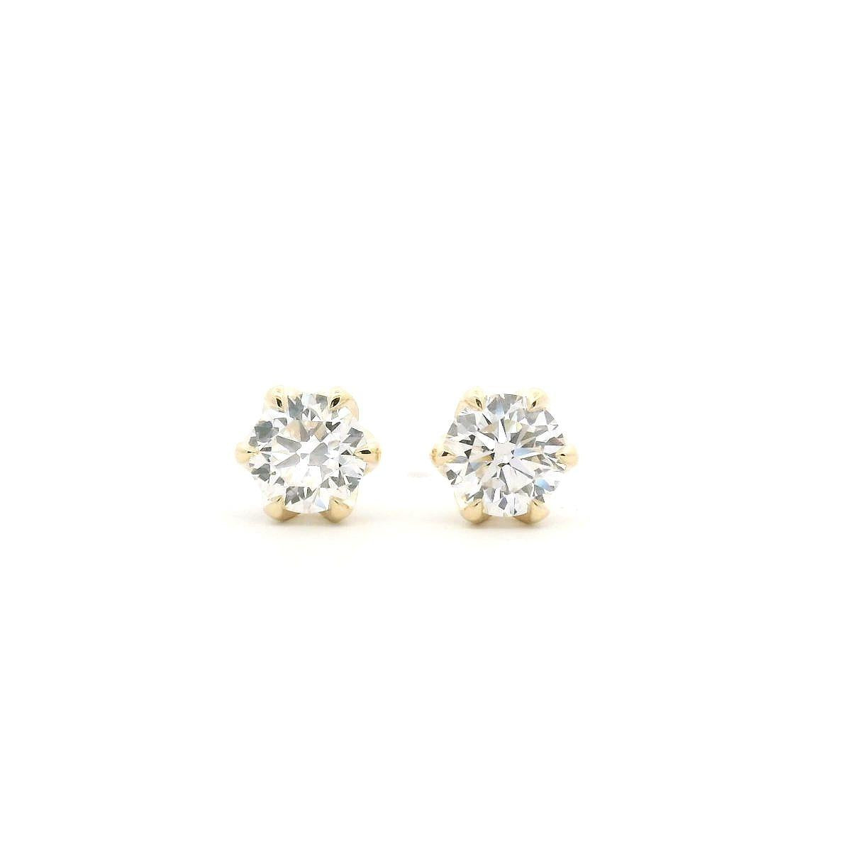 9ct Yellow Gold Lab Grown 1.50ct Diamond Stud Earrings