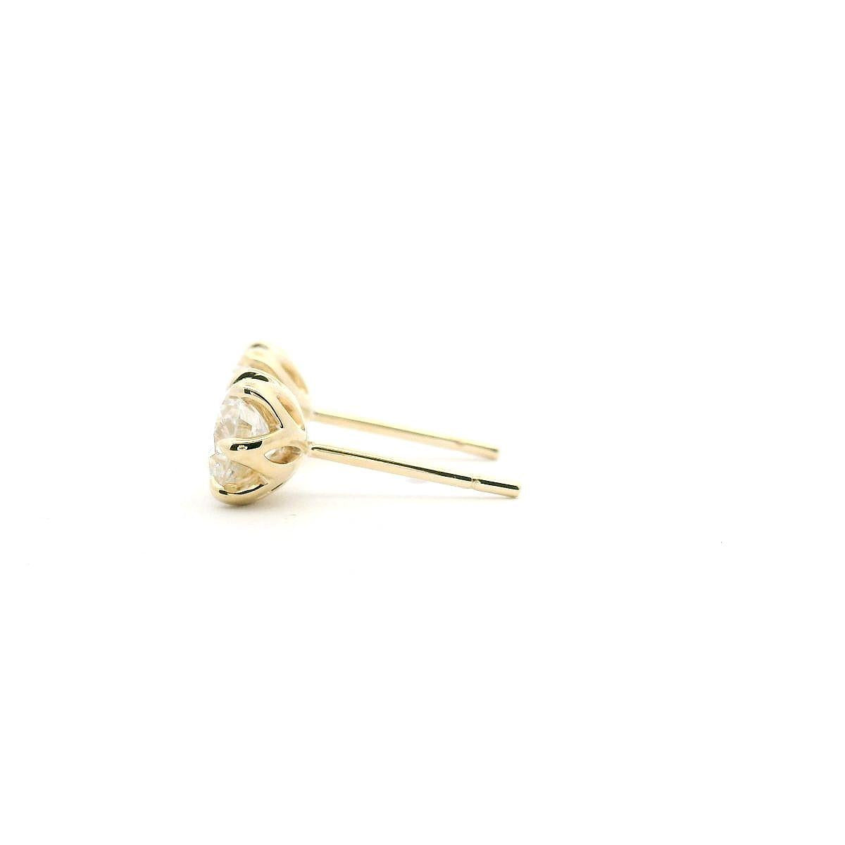 9ct Yellow Gold Lab Grown 1.50ct Diamond Stud Earrings