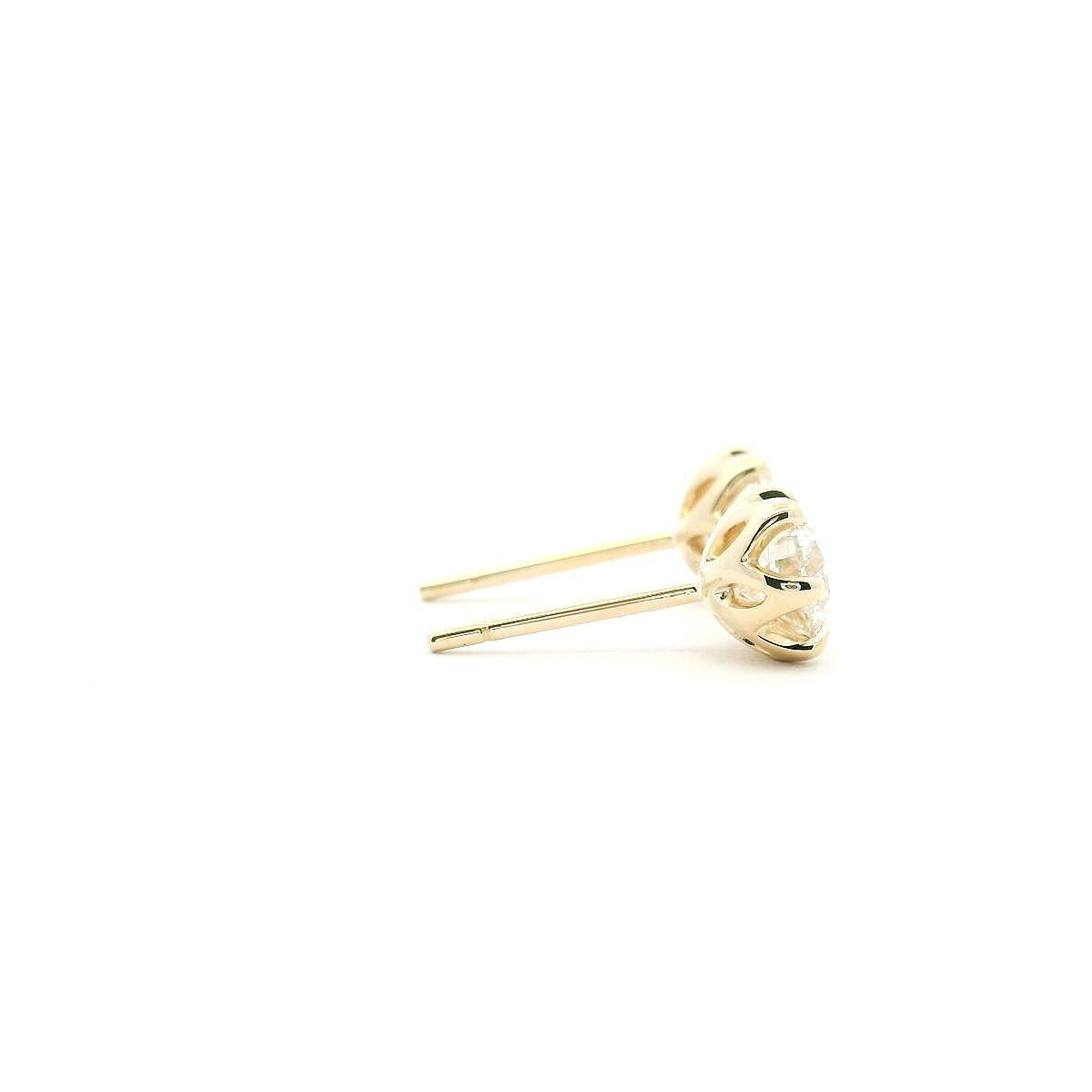 9ct Yellow Gold Lab Grown 1.50ct Diamond Stud Earrings