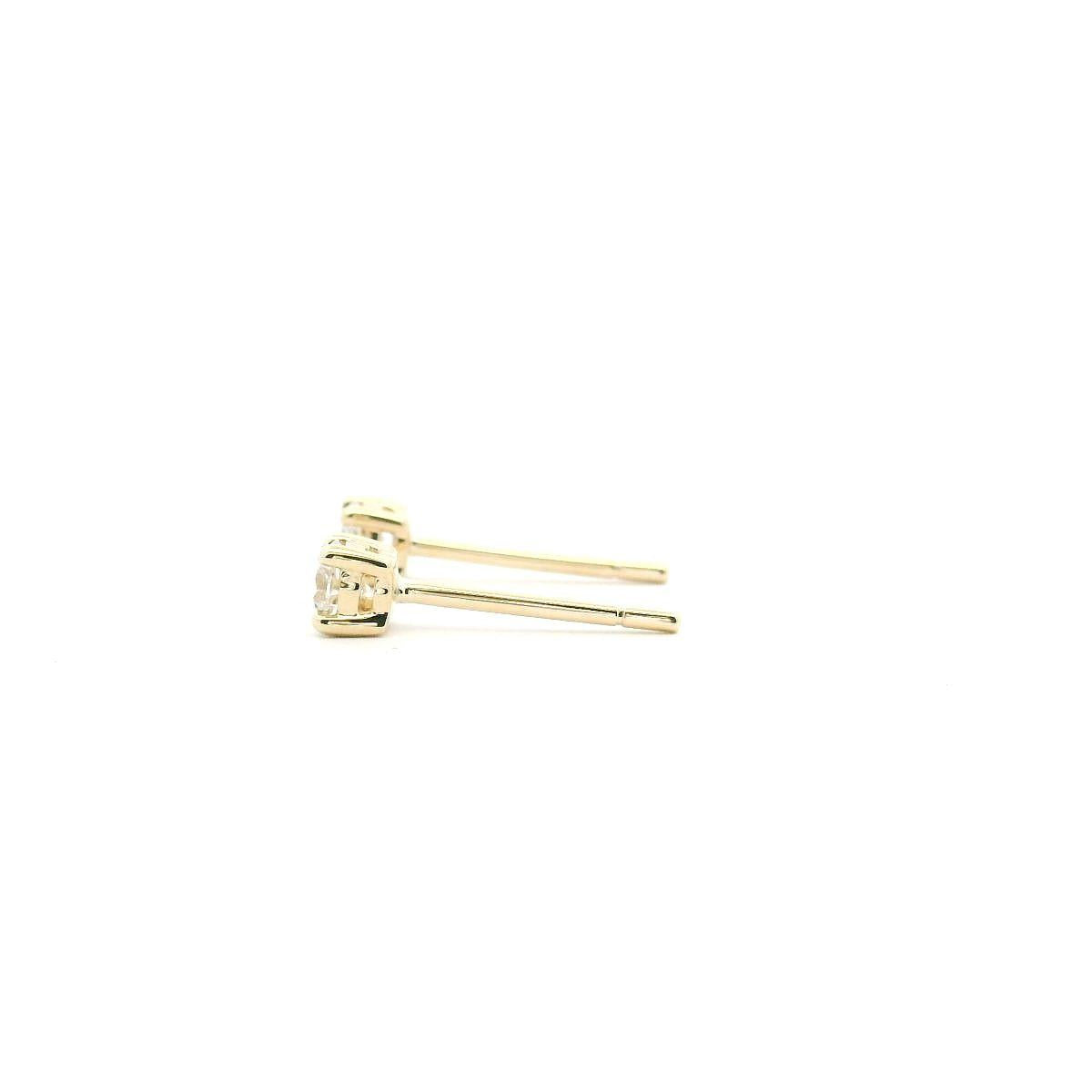 9ct Yellow Gold Lab Grown 0.30ct Diamond Stud Earrings