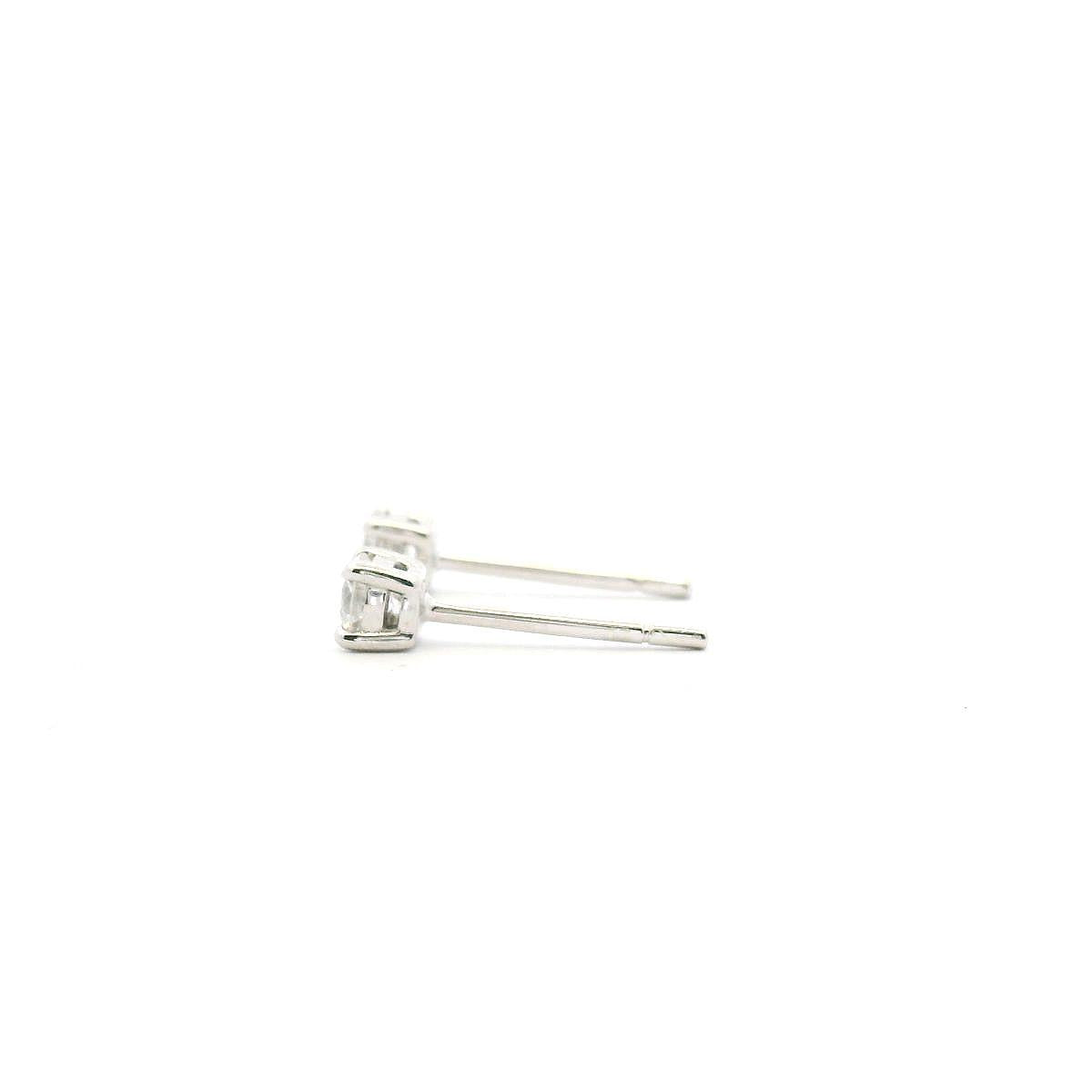 9ct White Gold Lab Grown 0.30ct Diamond Stud Earrings Total Diamond Weight: 0.30ct