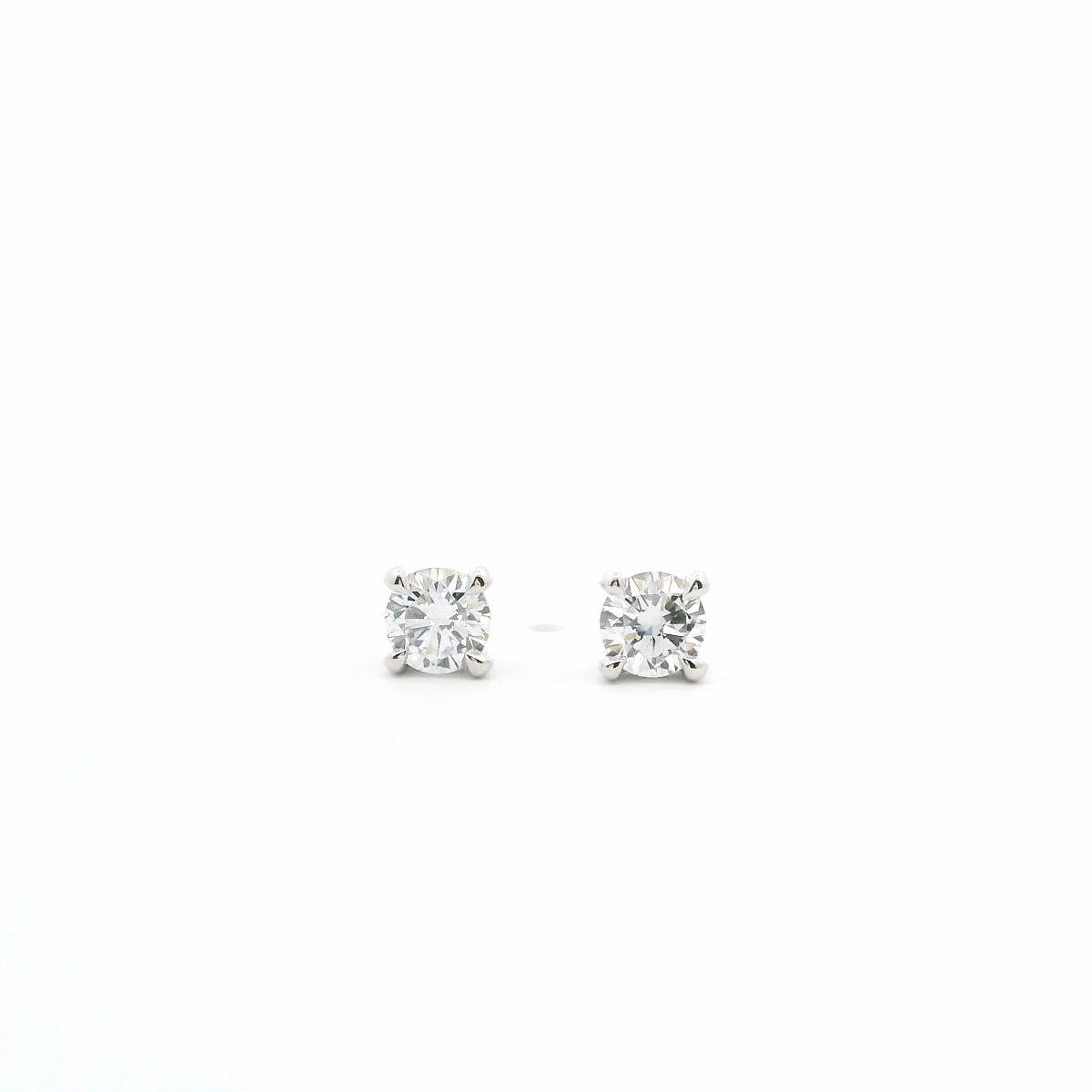 9ct White Gold Lab Grown 0.50ct Diamond Stud Earrings